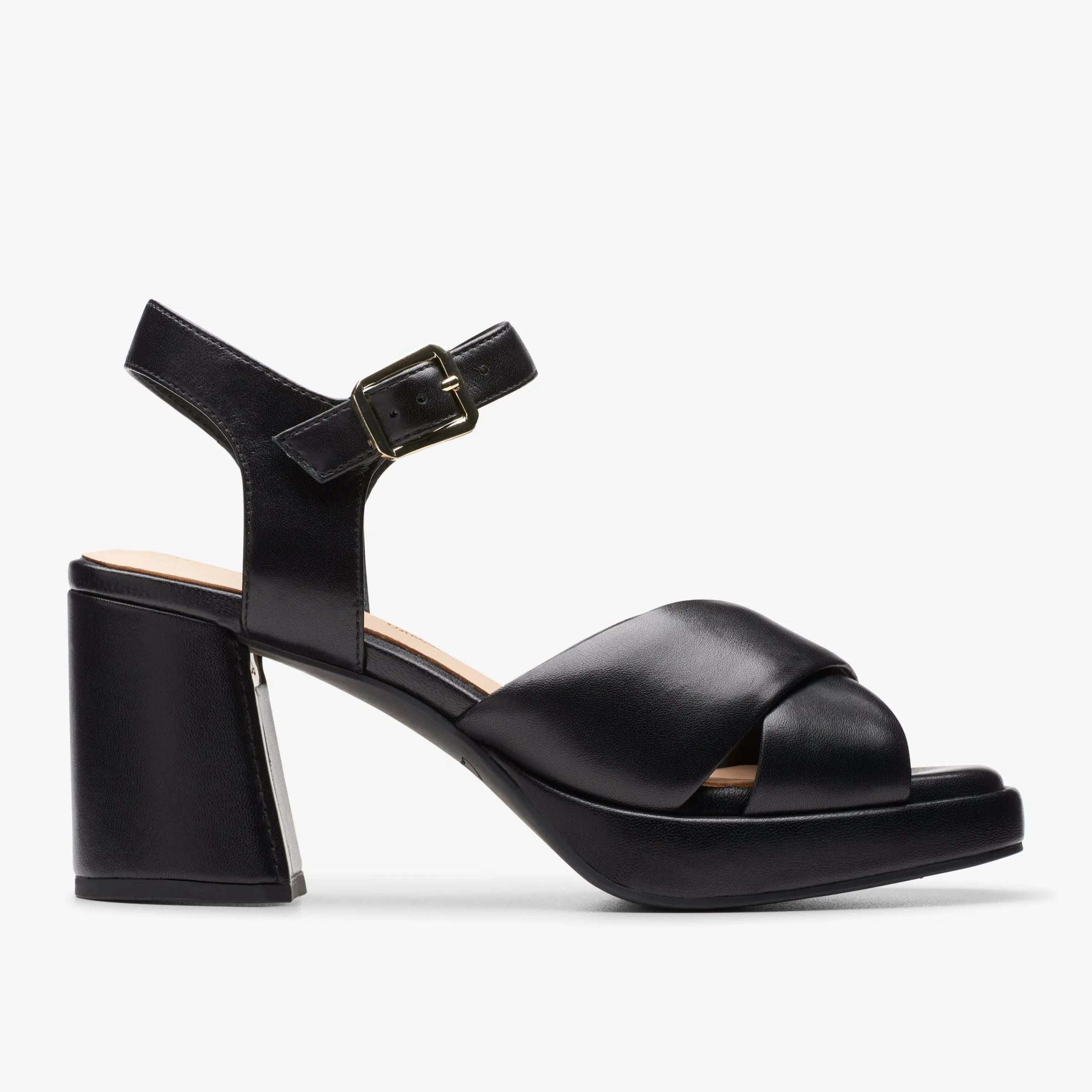 Clarks Ritzy 75 Rae Black Leather Clearance