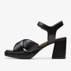 Clarks Ritzy 75 Rae Black Leather Clearance
