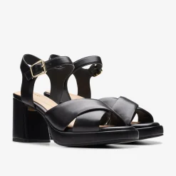 Clarks Ritzy 75 Rae Black Leather Clearance