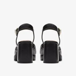 Clarks Ritzy 75 Rae Black Leather Clearance