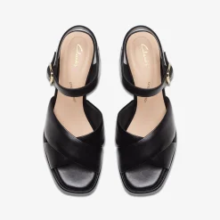Clarks Ritzy 75 Rae Black Leather Clearance