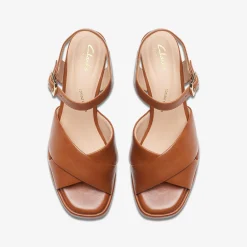 Clarks Ritzy 75 Rae Tan Leather Cheap