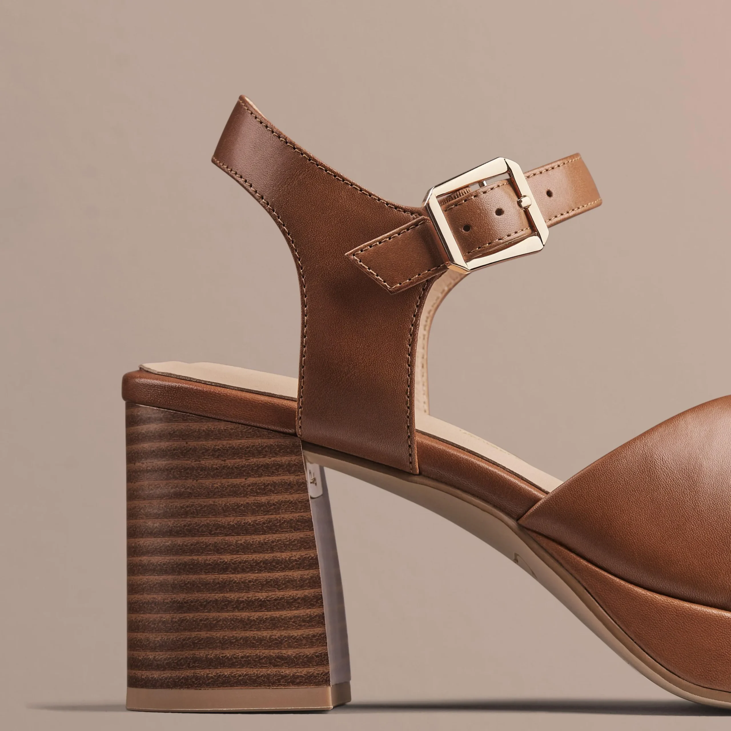 Clarks Ritzy 75 Rae Tan Leather Cheap