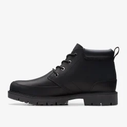 Clarks Rossdale Mid Black Leather Outlet