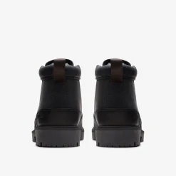 Clarks Rossdale Mid Black Leather Outlet