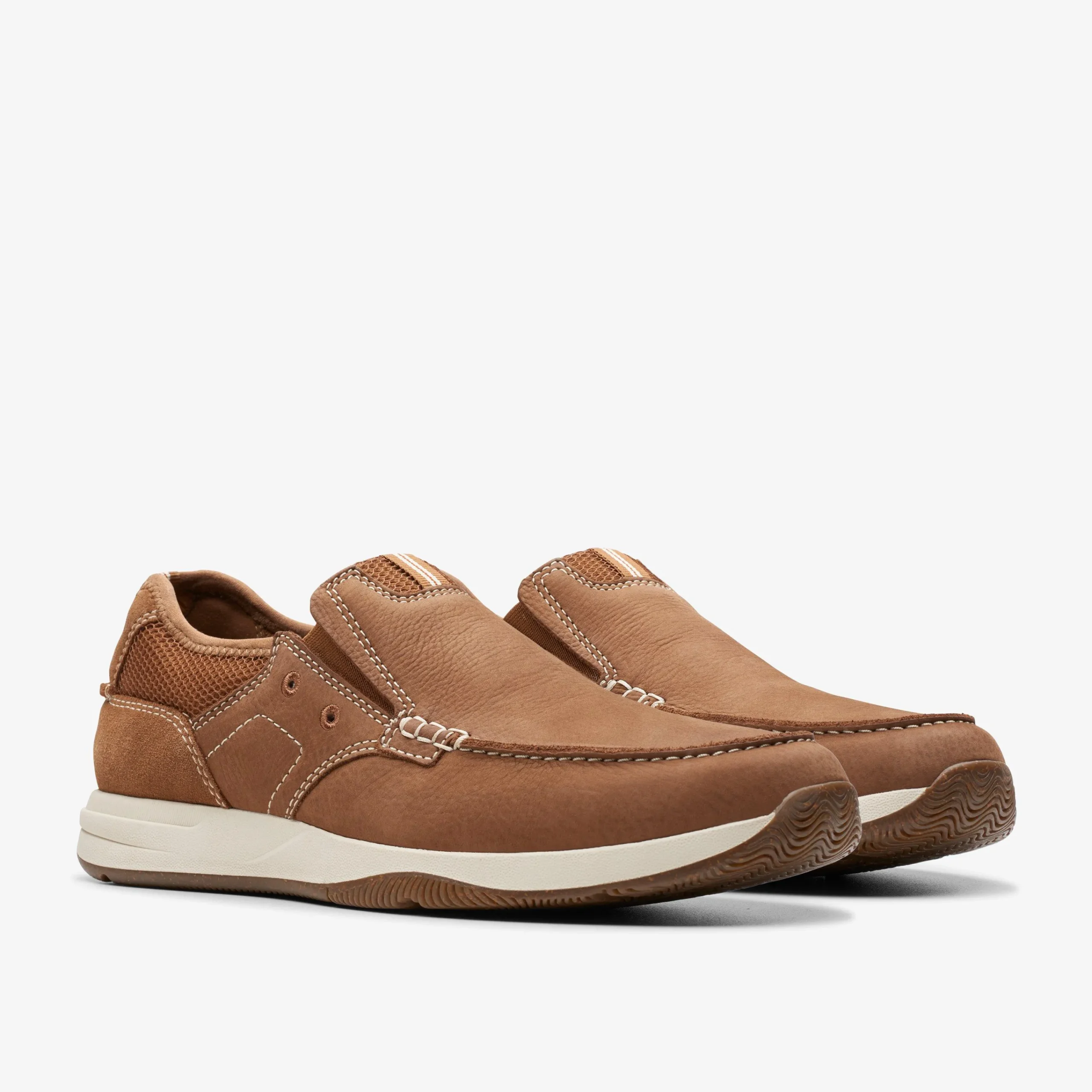 Clarks Sailview Step Light Tan Nubuck New