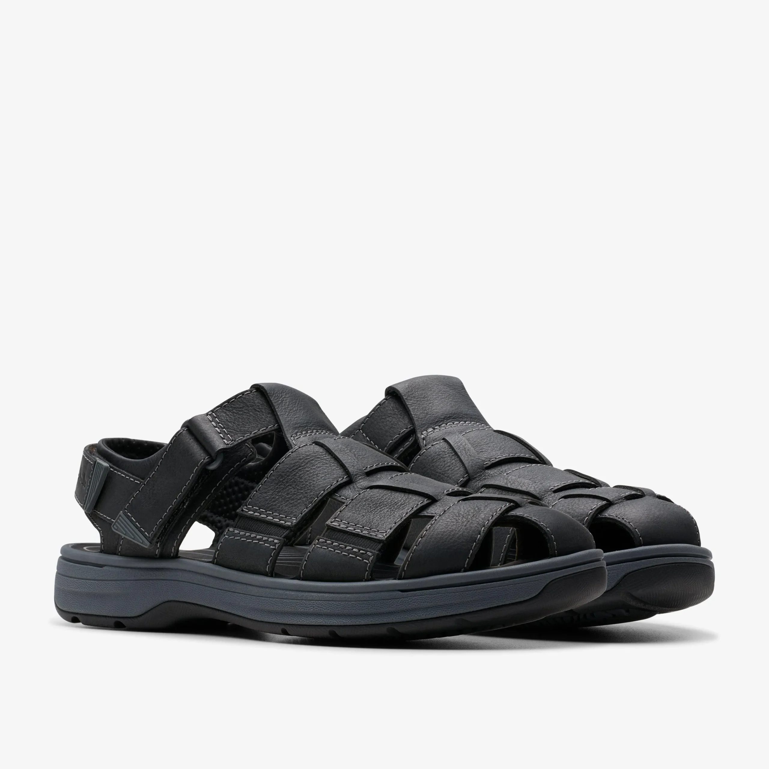 Clarks Saltway Cove Black Leather Hot