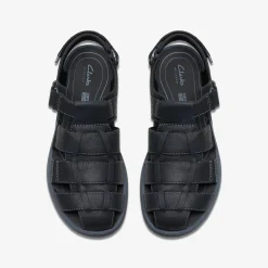 Clarks Saltway Cove Black Leather Hot