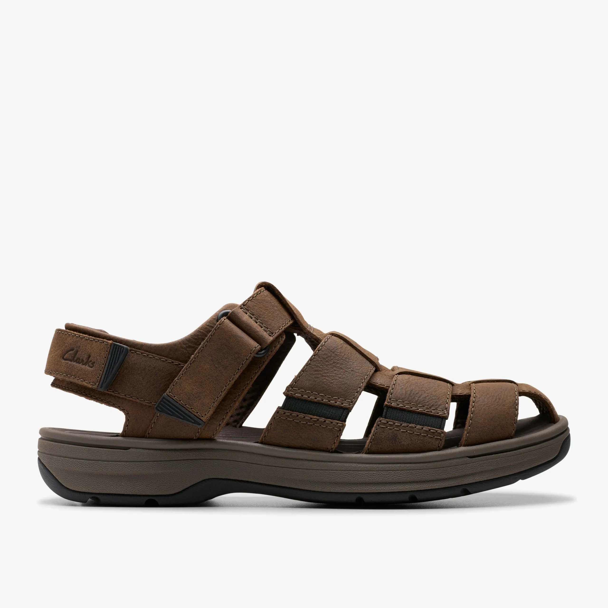 Clarks Saltway Cove Dark Brown Leather Fashion