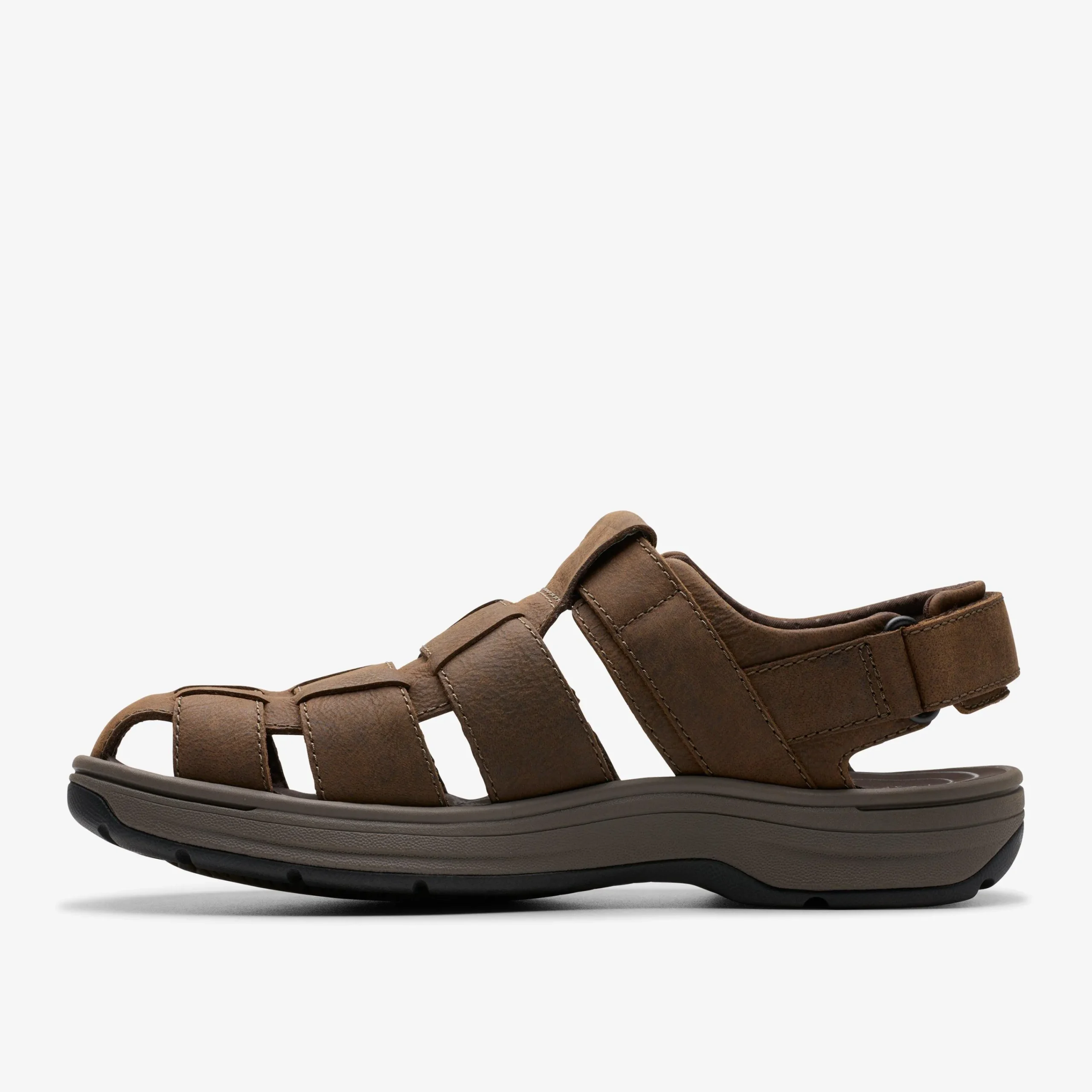 Clarks Saltway Cove Dark Brown Leather Fashion