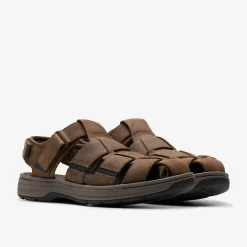 Clarks Saltway Cove Dark Brown Leather Fashion