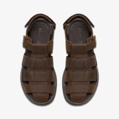Clarks Saltway Cove Dark Brown Leather Fashion