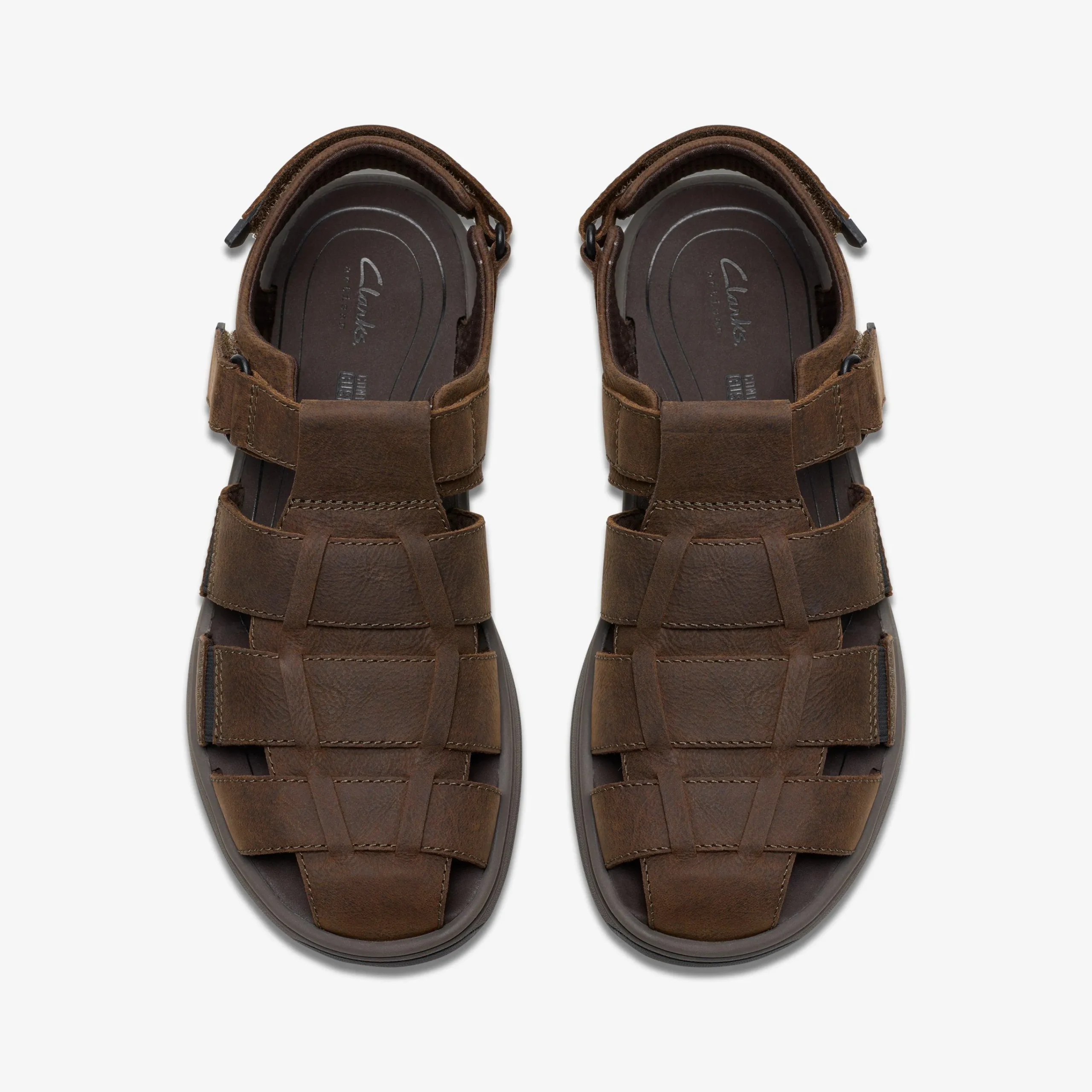 Clarks Saltway Cove Dark Brown Leather Fashion