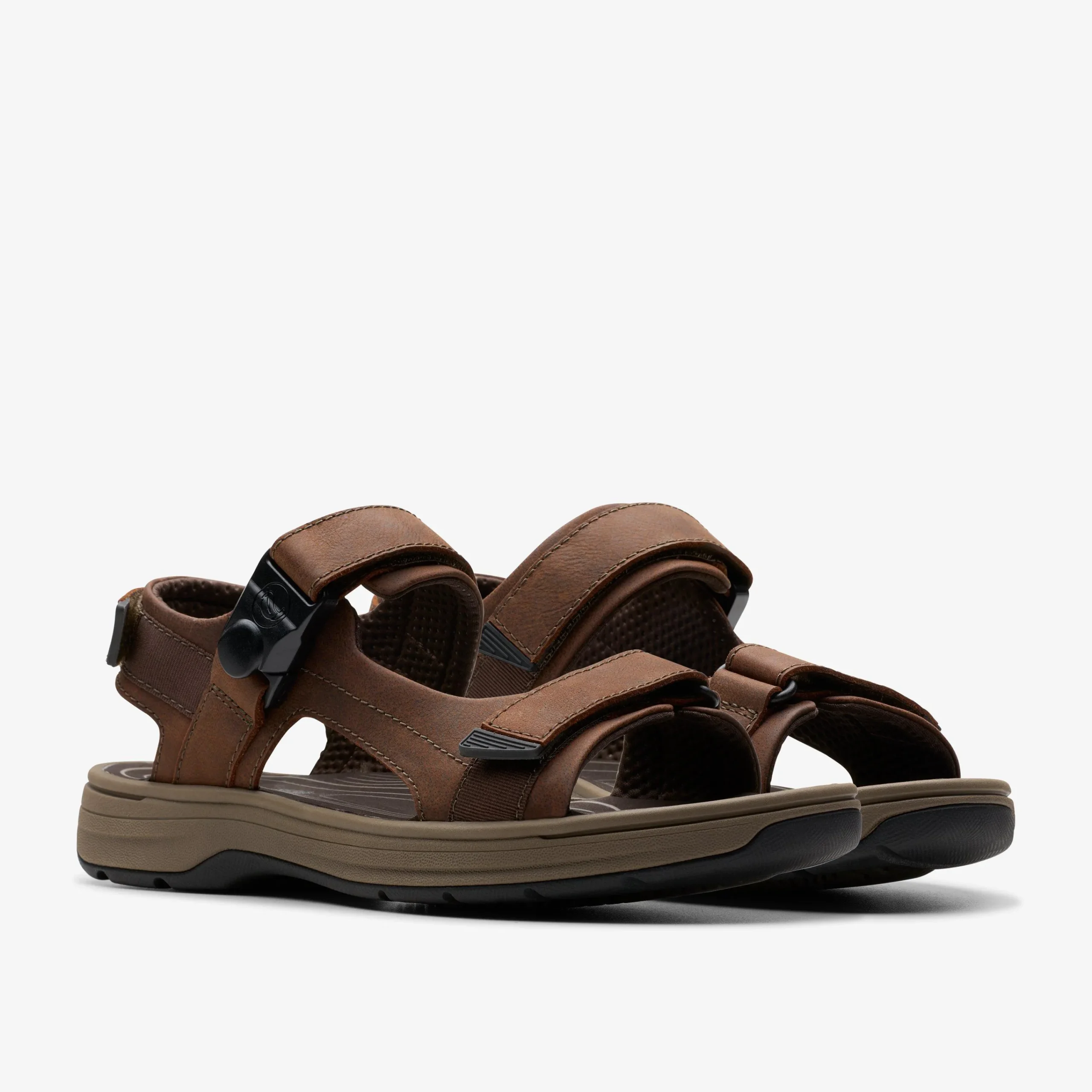 Clarks Saltway Trail Dark Brown Leather Clearance