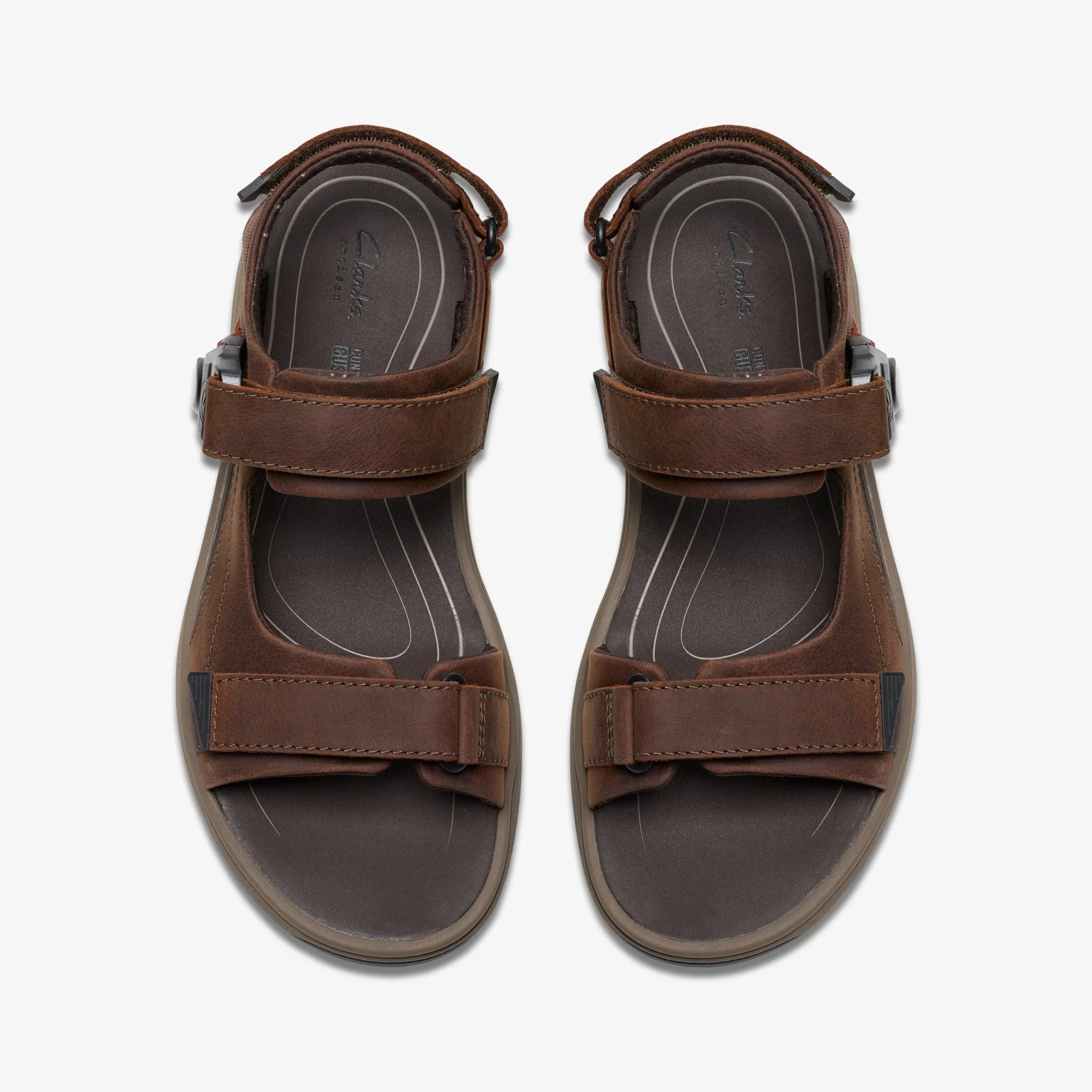 Clarks Saltway Trail Dark Brown Leather Clearance