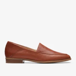 Clarks Sarafyna Freva Dark Tan Leather Fashion