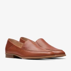 Clarks Sarafyna Freva Dark Tan Leather Fashion