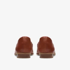 Clarks Sarafyna Freva Dark Tan Leather Fashion