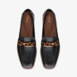 Clarks Sarafyna Iris Black Leather Hot