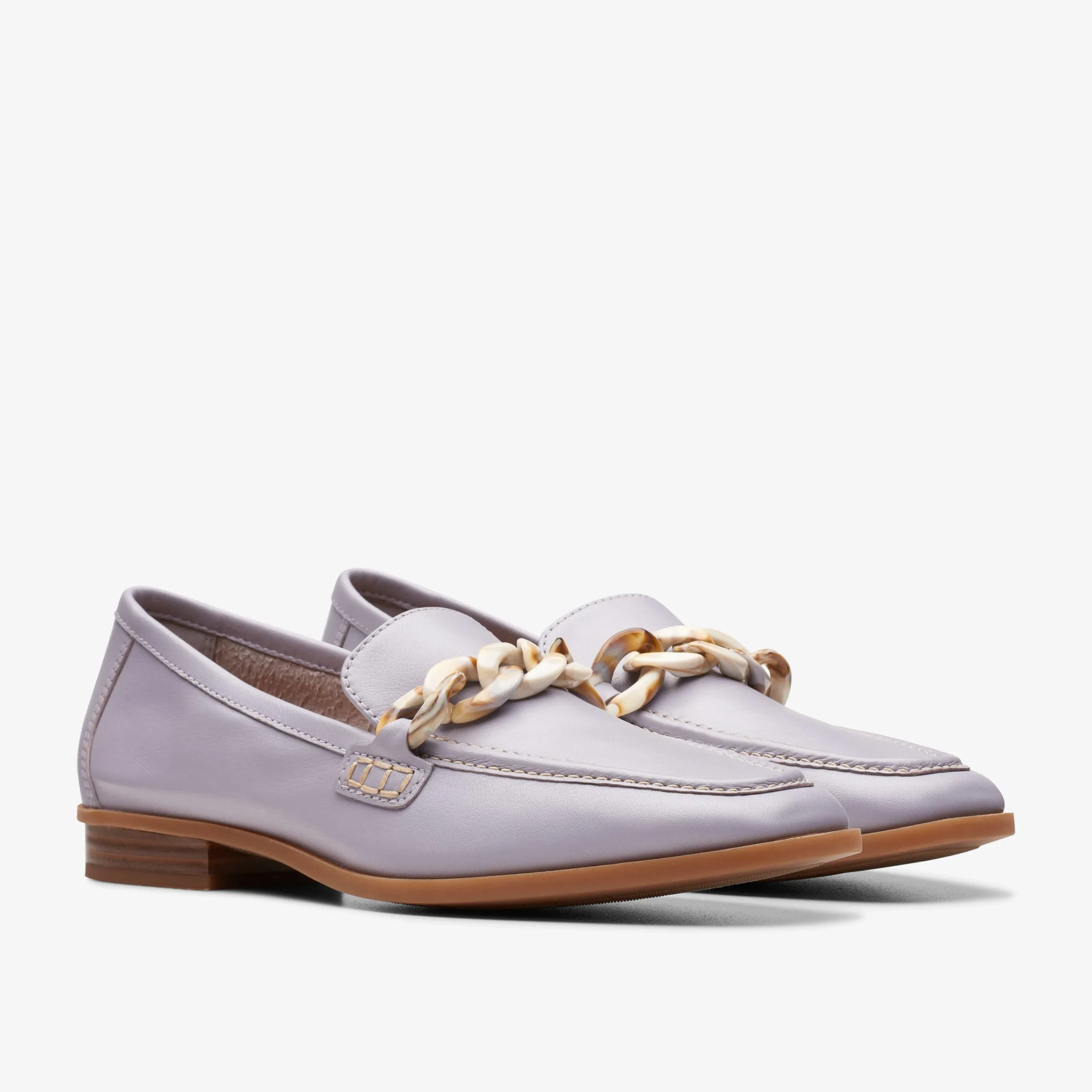 Clarks Sarafyna Iris Lilac Leather Best Sale