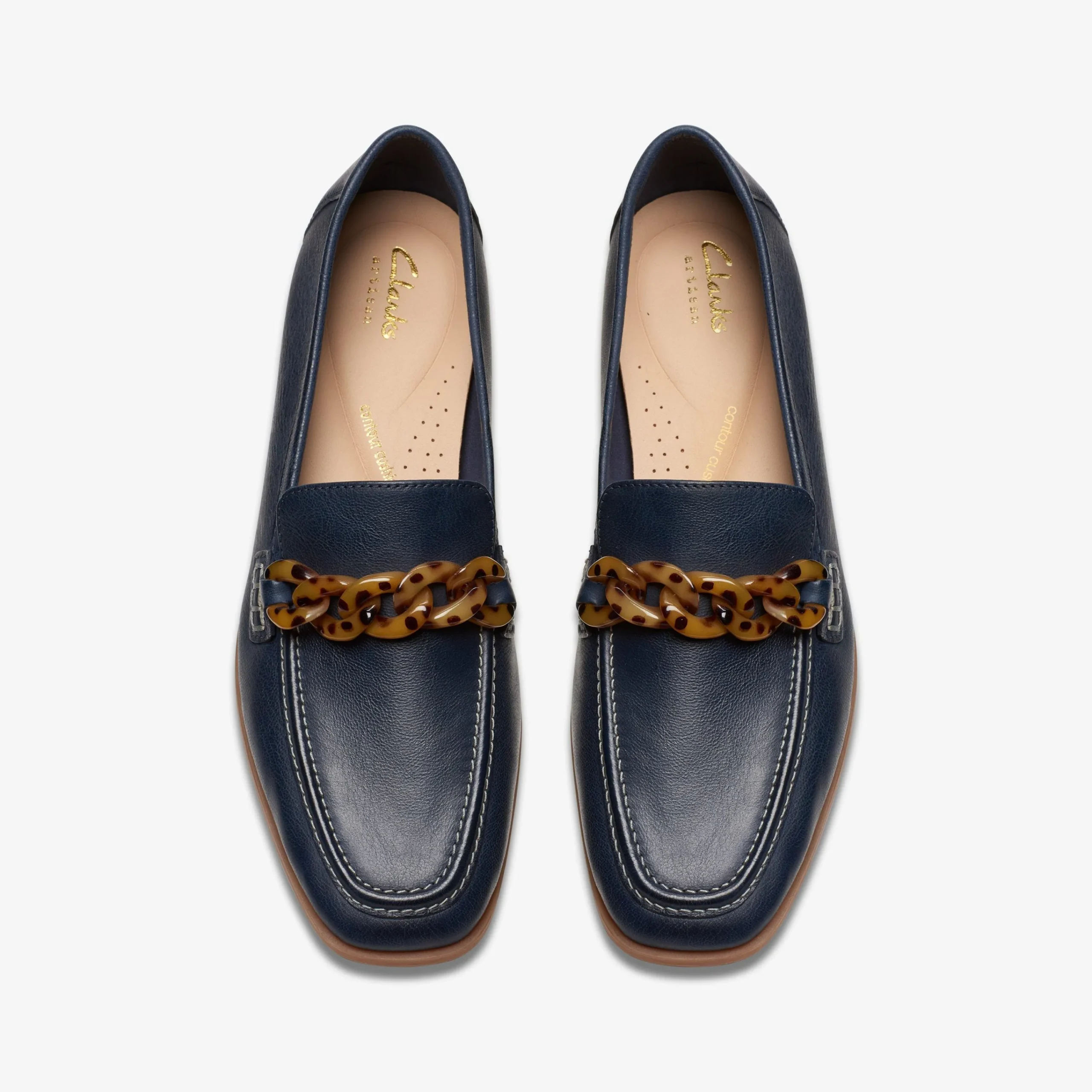 Clarks Sarafyna Iris Navy Leather New