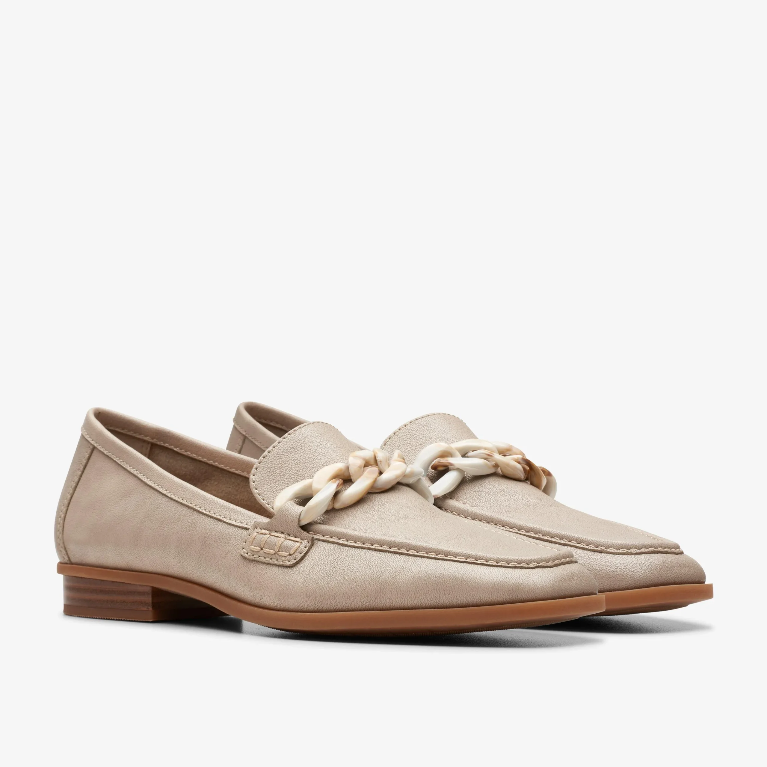 Clarks Sarafyna Iris Stone Leather Best Sale