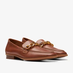 Clarks Sarafyna Iris Tan Leather New