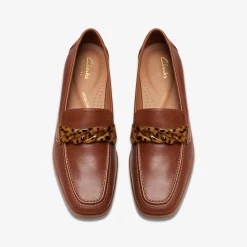 Clarks Sarafyna Iris Tan Leather New