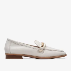 Clarks Sarafyna Iris White Leather Fashion