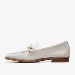 Clarks Sarafyna Iris White Leather Fashion
