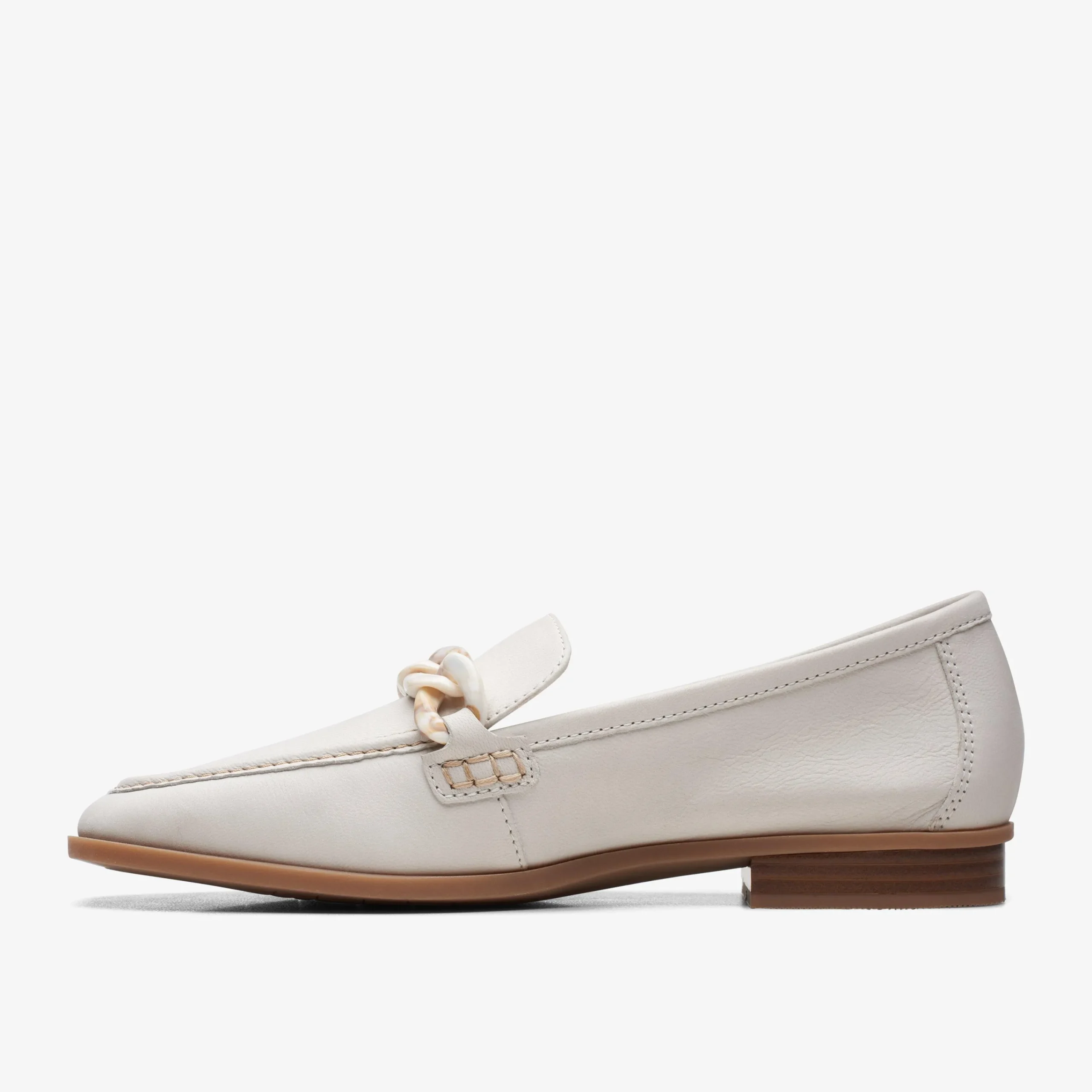 Clarks Sarafyna Iris White Leather Fashion