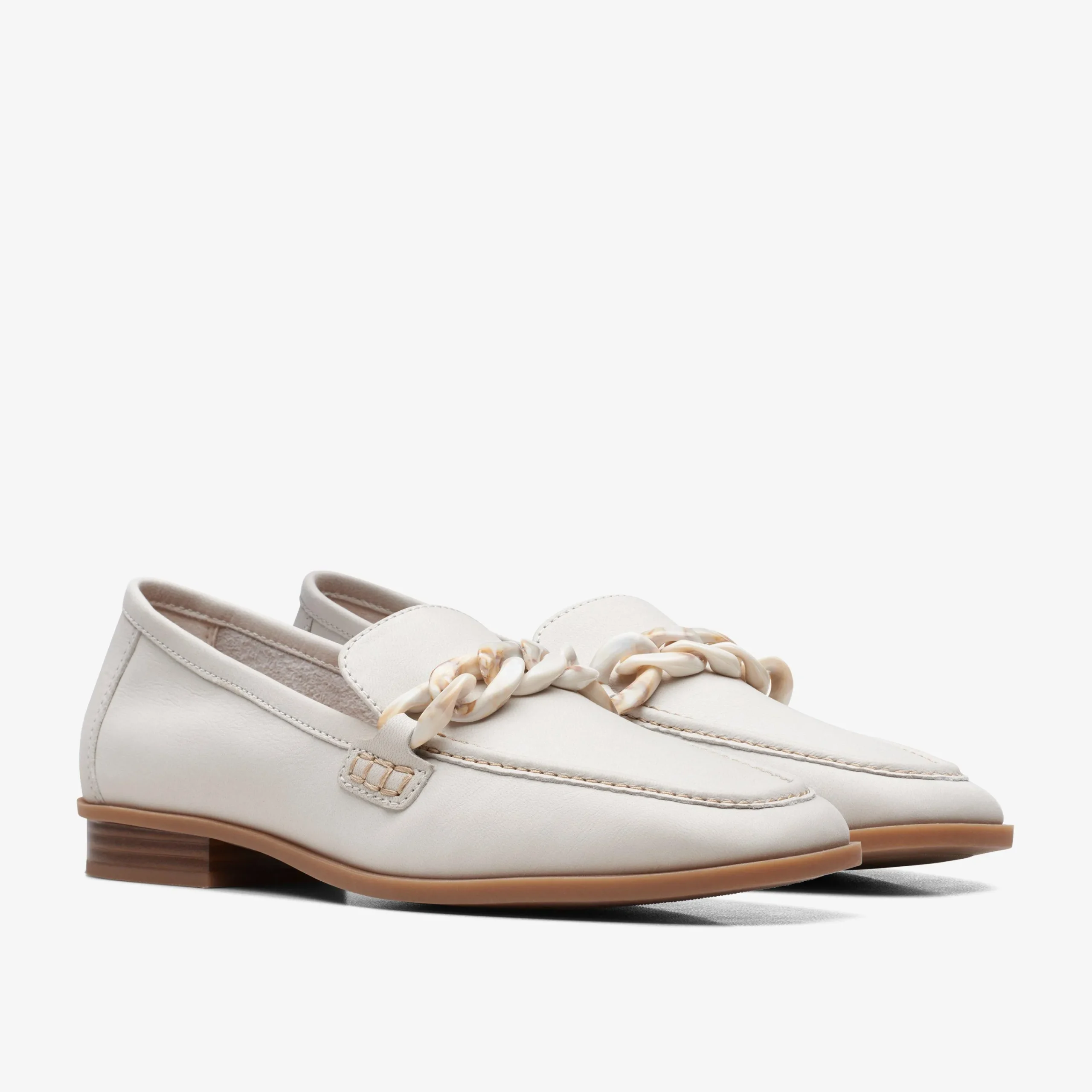 Clarks Sarafyna Iris White Leather Fashion