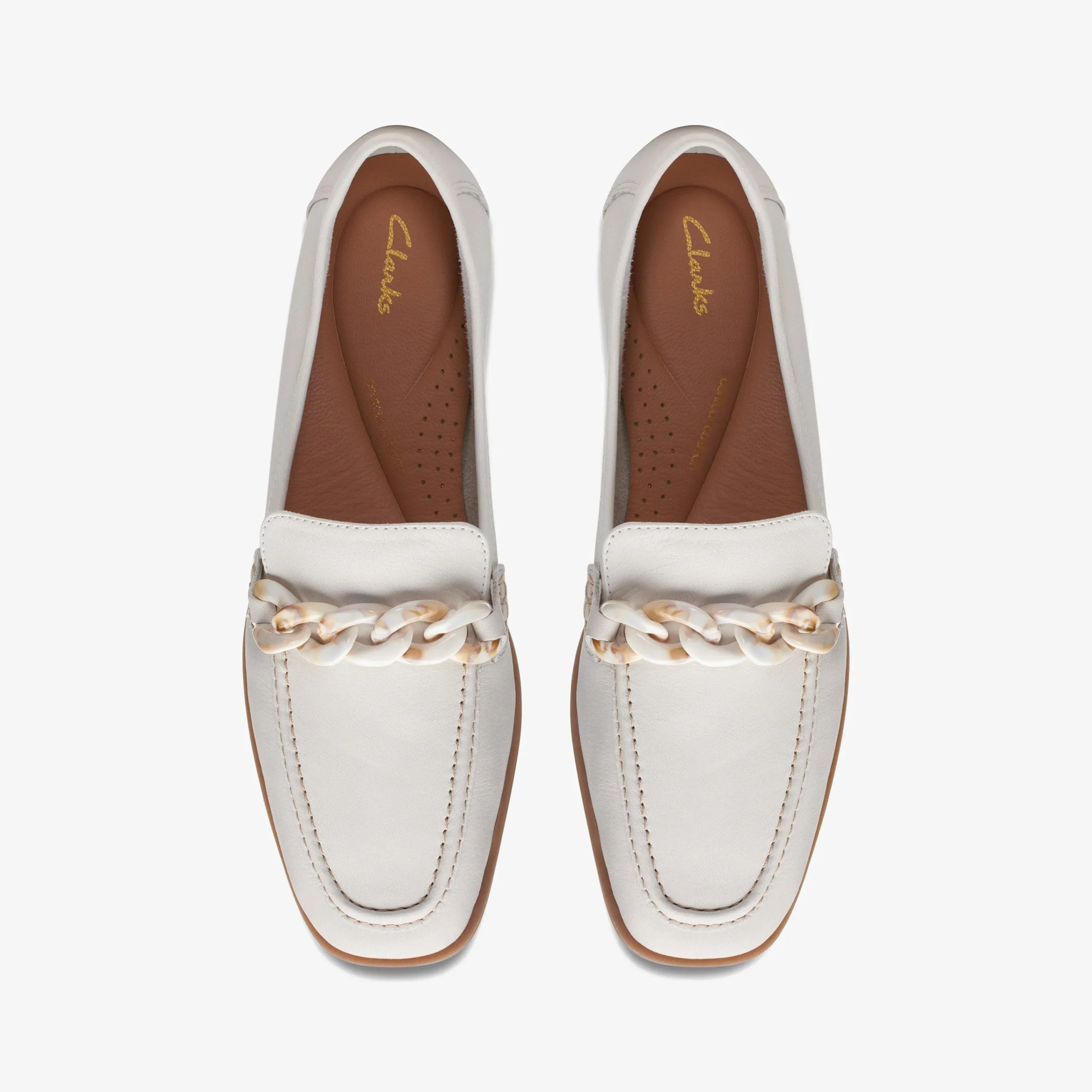 Clarks Sarafyna Iris White Leather Fashion