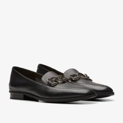 Clarks Sarafyna Rae Black Leather Best Sale