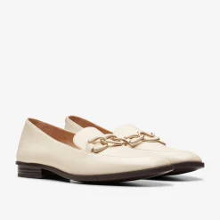 Clarks Sarafyna Rae Ivory Leather New
