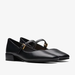 Clarks Seren 30 Buckle Black Leather Outlet