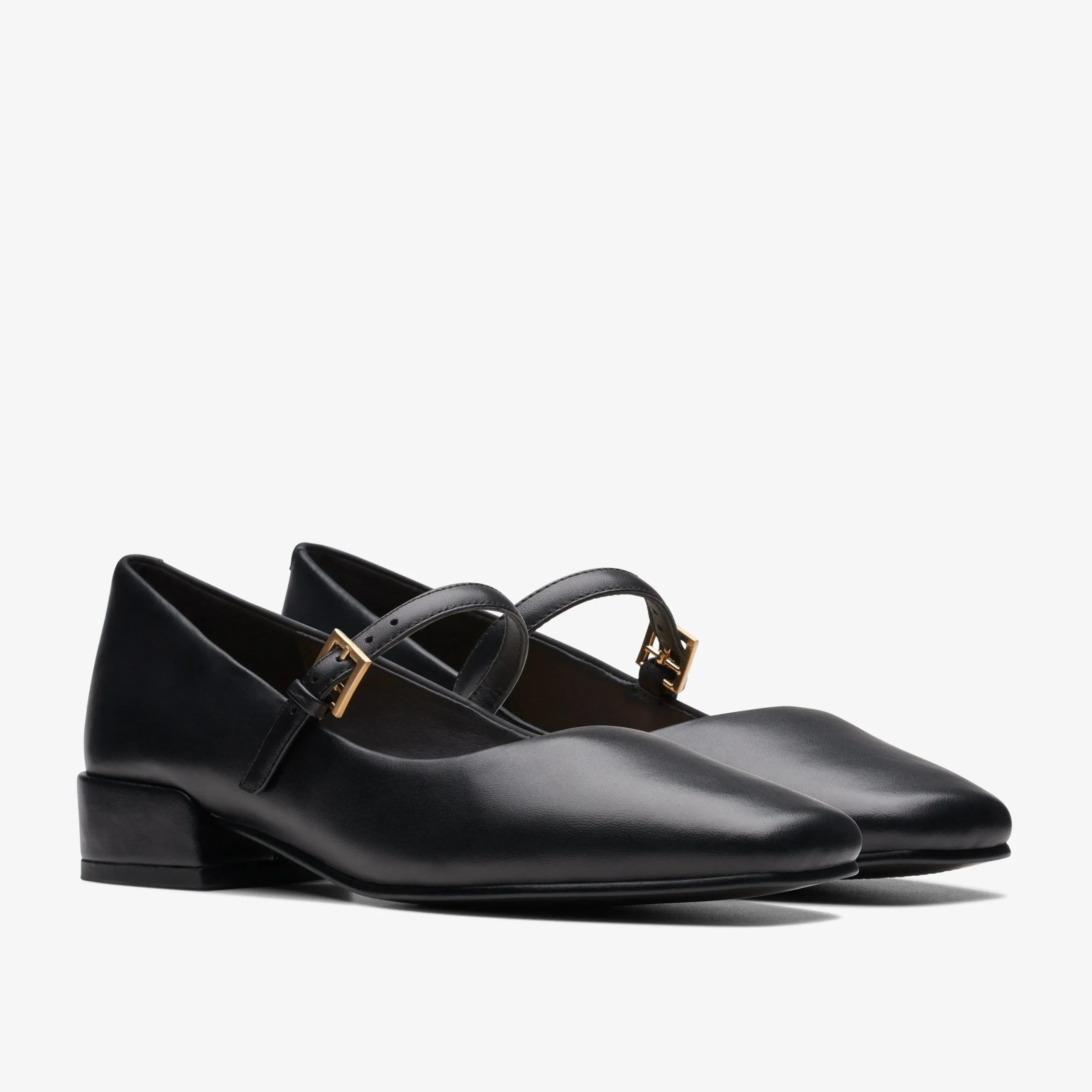 Clarks Seren 30 Buckle Black Leather Outlet