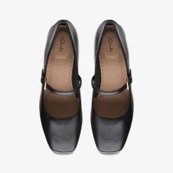 Clarks Seren 30 Buckle Black Leather Outlet
