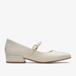 Clarks Seren 30 Buckle Ivory Leather Best Sale