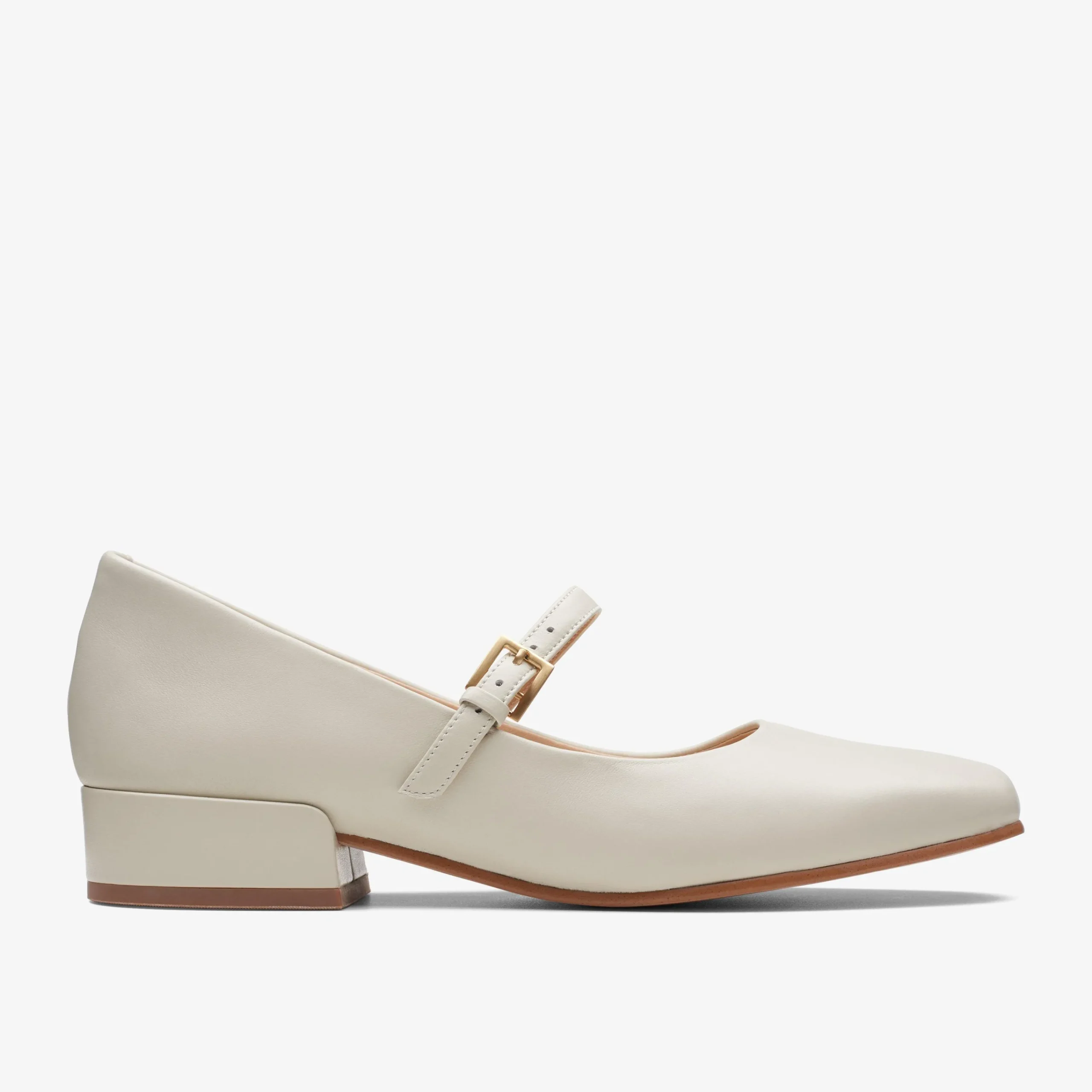 Clarks Seren 30 Buckle Ivory Leather Best Sale