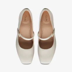 Clarks Seren 30 Buckle Ivory Leather Best Sale