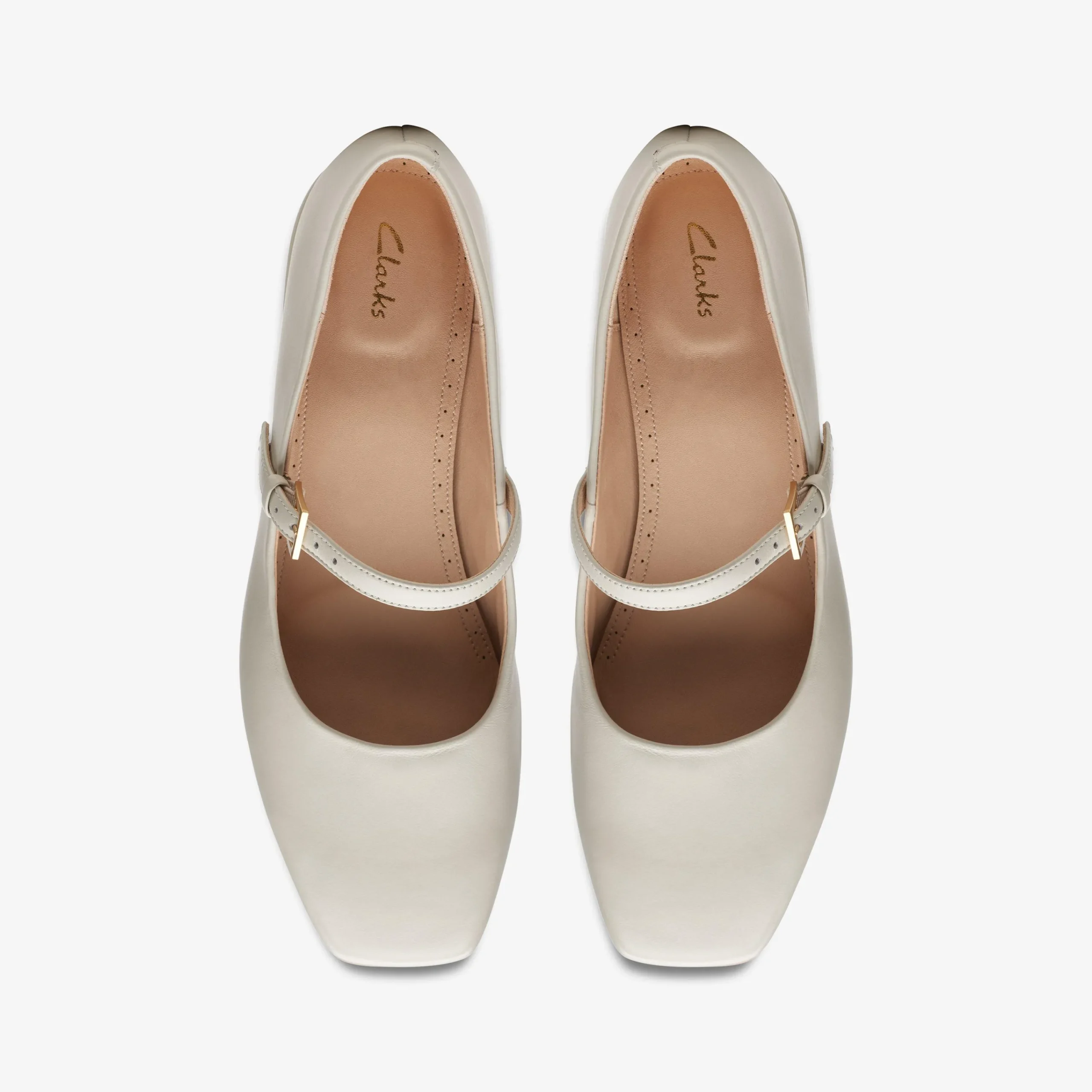 Clarks Seren 30 Buckle Ivory Leather Best Sale