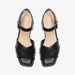 Clarks Serina 35 Cross Black Leather Hot