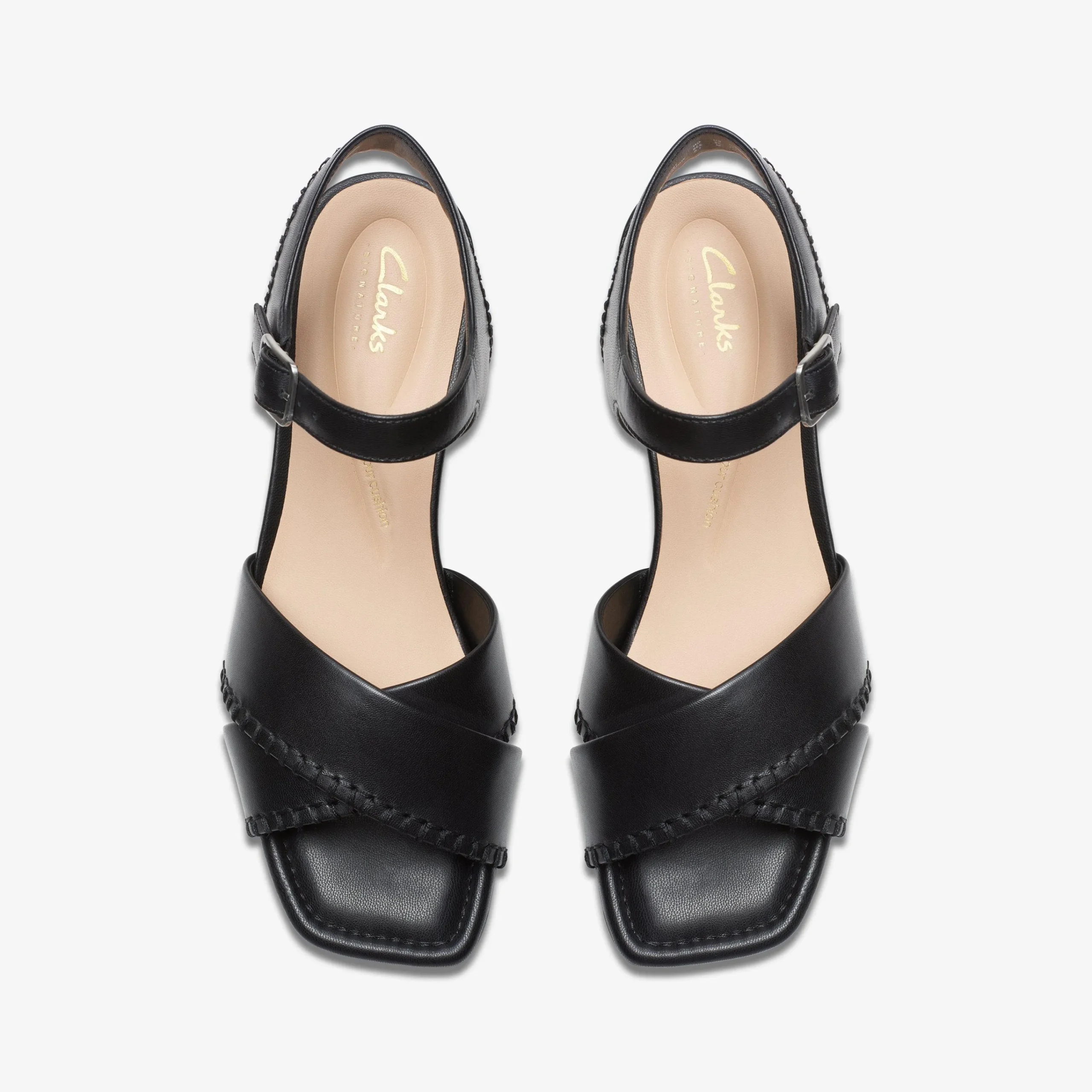 Clarks Serina 35 Cross Black Leather Hot