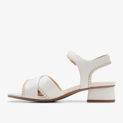 Clarks Serina 35 Cross Off White Leather Fashion