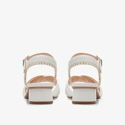 Clarks Serina 35 Cross Off White Leather Fashion
