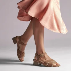 Clarks Serina 35 Cross Tan Suede Fashion