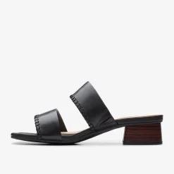 Clarks Serina 35 Mule Black Leather Sale