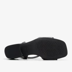 Clarks Siara 65 Buckle Black Leather Clearance