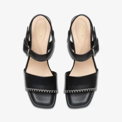 Clarks Siara 65 Buckle Black Leather Clearance